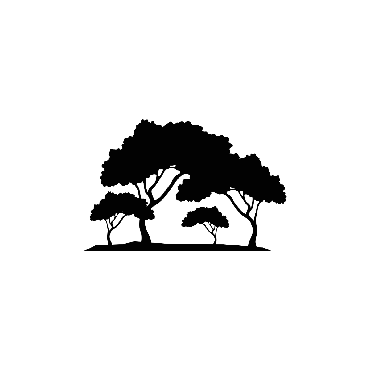 Free Tree Silhouette Template To Edit Online