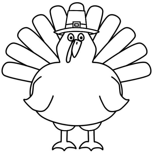 Free Turkey Coloring Pages Outline Drawing Free Printable Coloring Pages