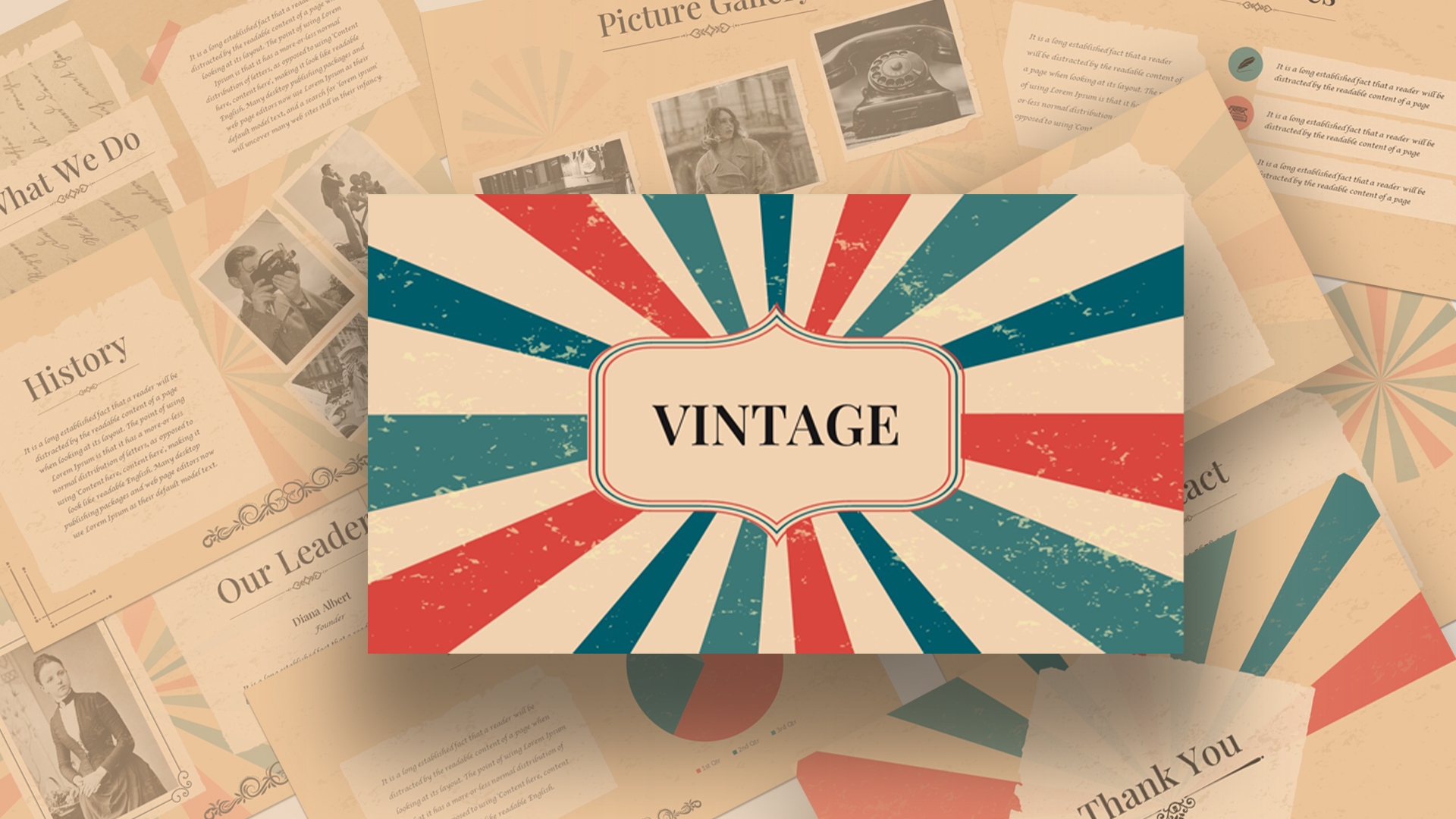 Free Vintage Theme For Google Slides04 SlideKit