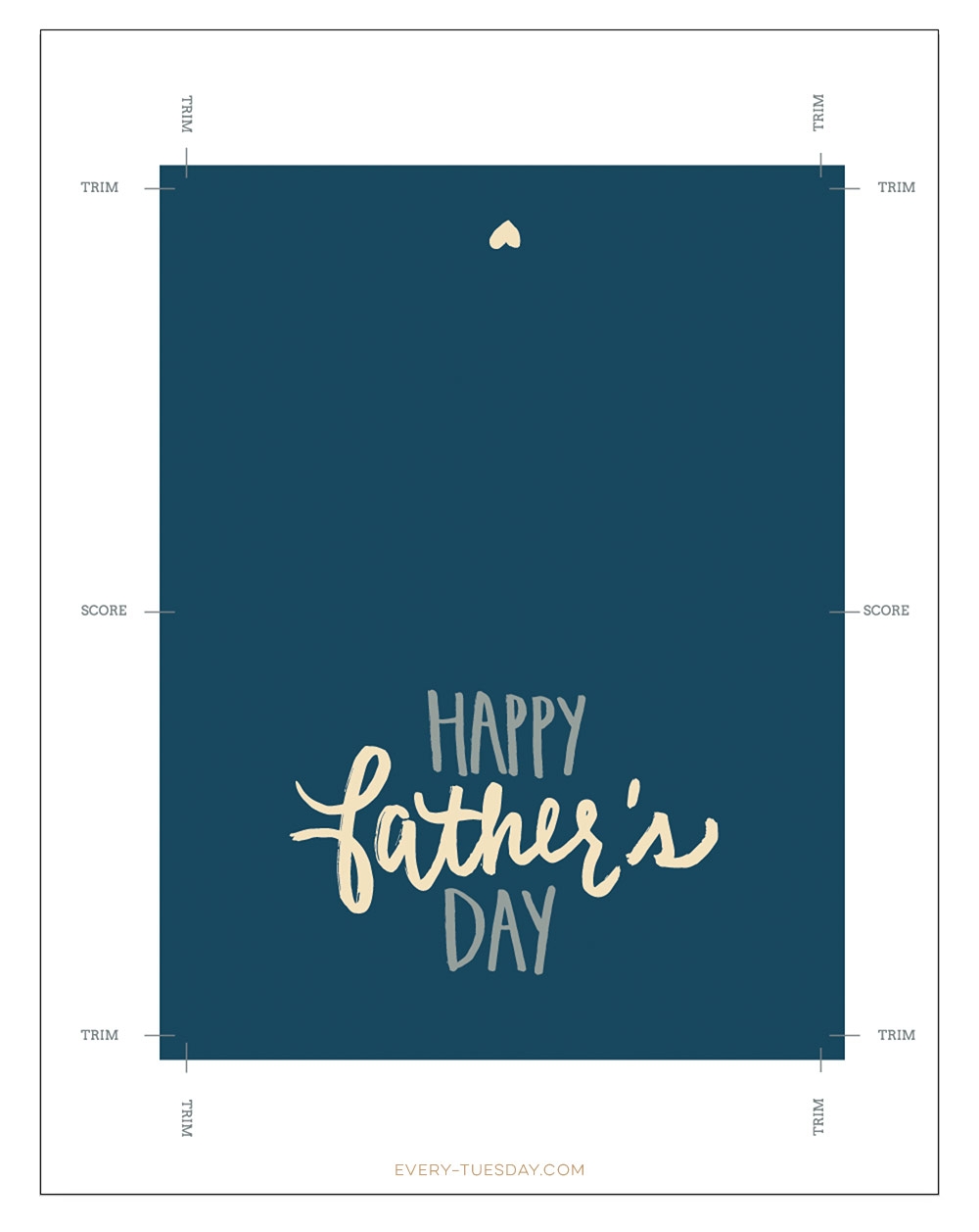 free printable fathers day card template