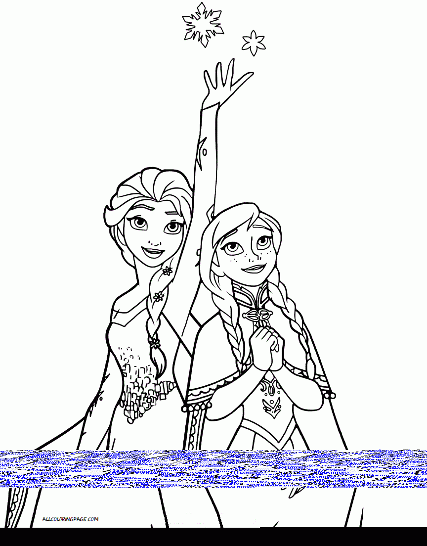 Frozen Coloring Pages Free Printable Coloring Page