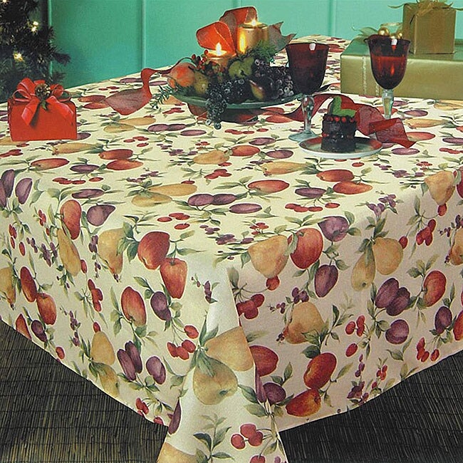 Fruit Garden Print Tablecloth 12955989 Overstock Shopping 