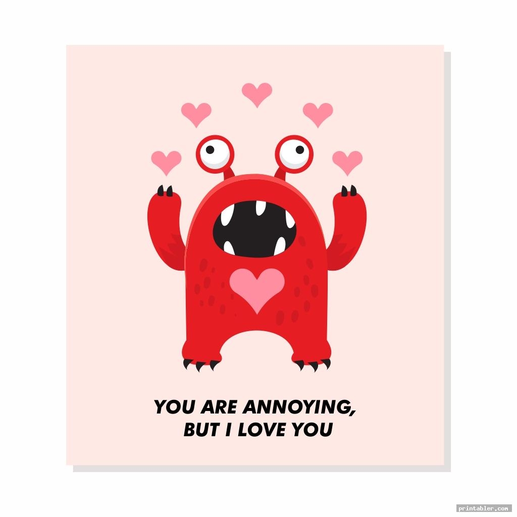 free funny printable valentine's cards