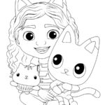 Gabby Dollhouse Coloring Pages Free Easy For Kids