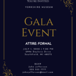 Gala Dinner Invitation Card Template Free Infoupdate