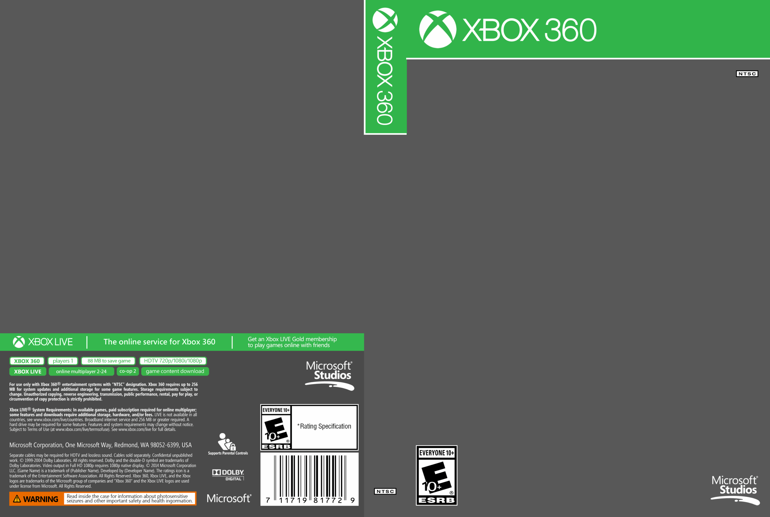 print xbox game covers