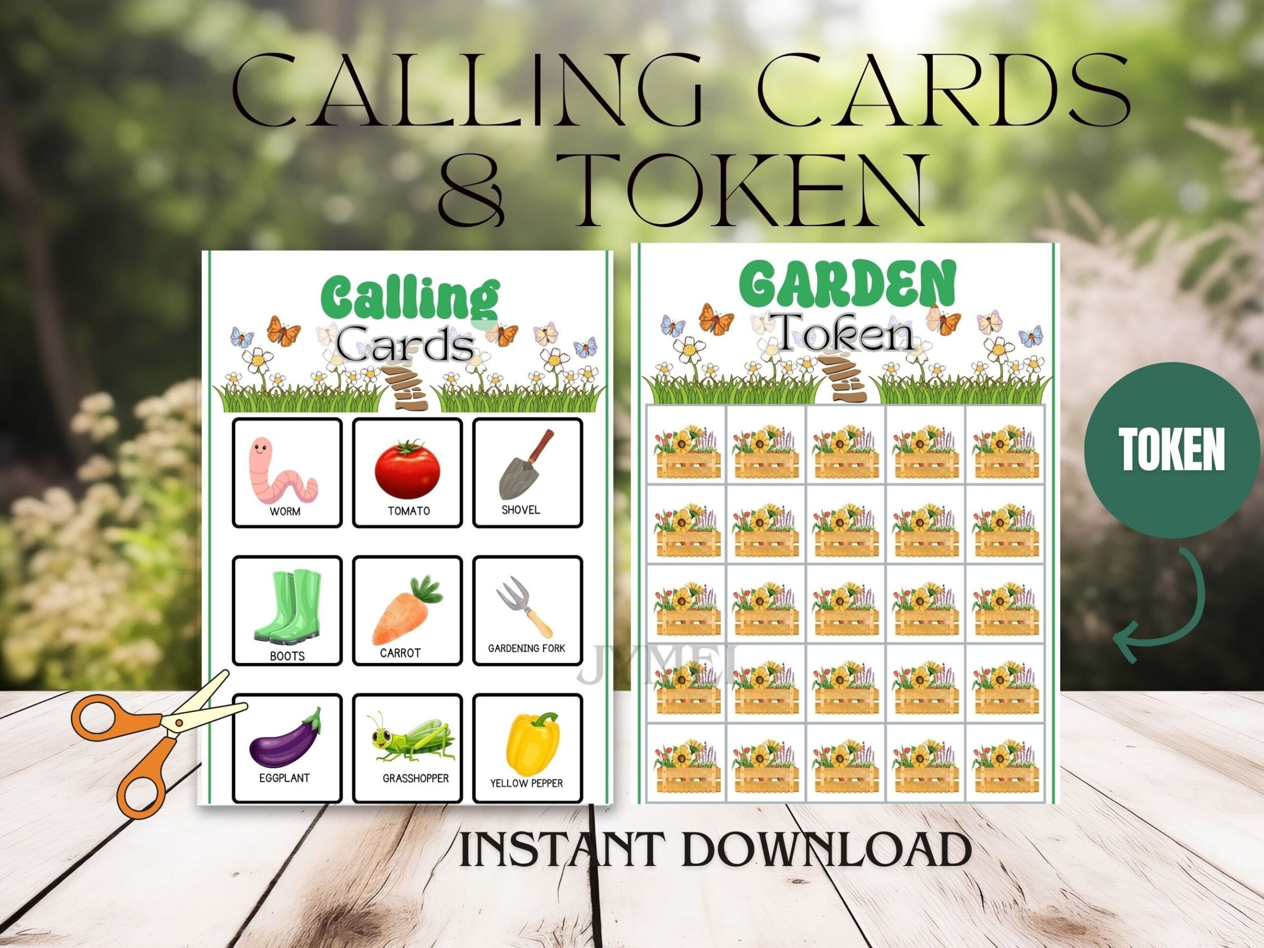 Garden Bingo Printable Garden Game Gardening Game For Kids Classroom
