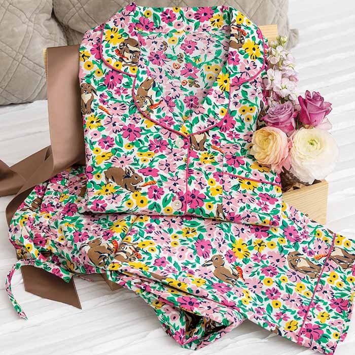 garden print pajamas