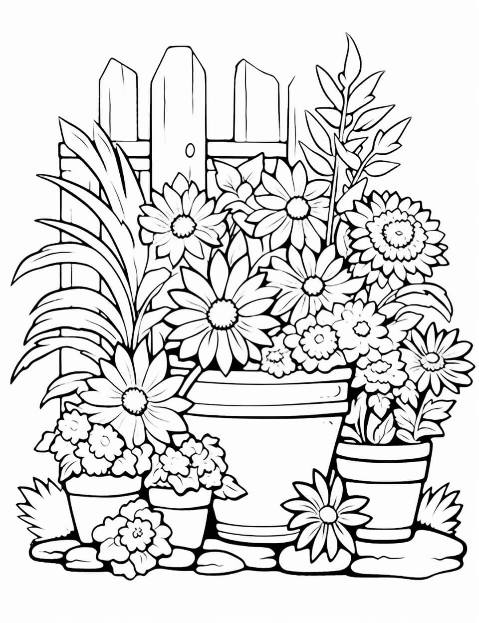 Garden Color Sheets Free Printable Kokoprint