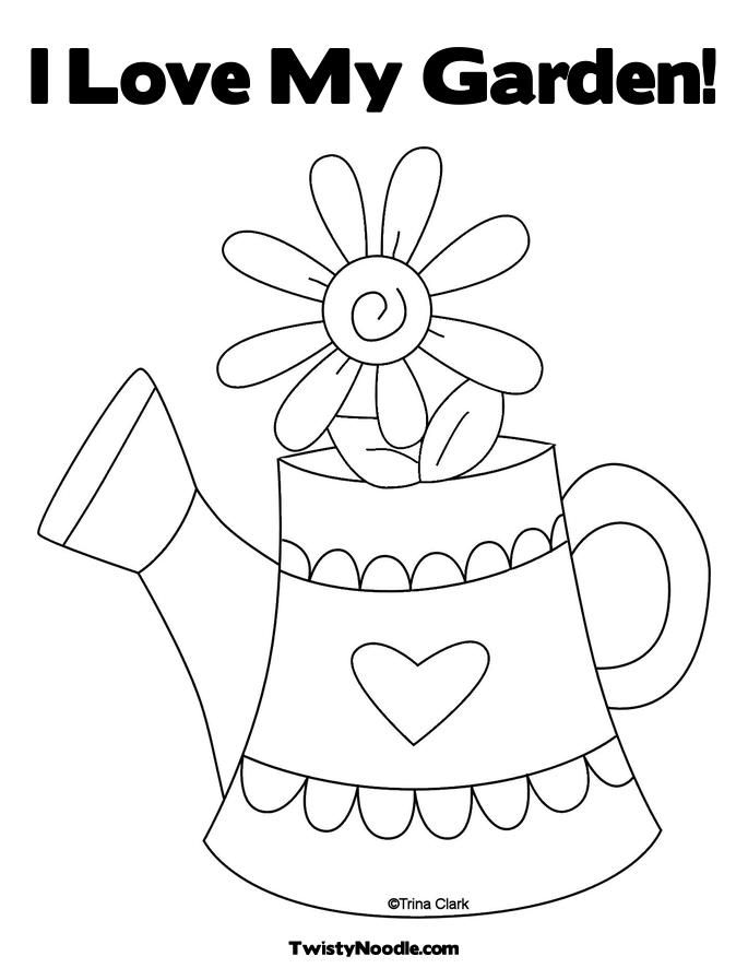 Garden Coloring Sheets Coloring Home