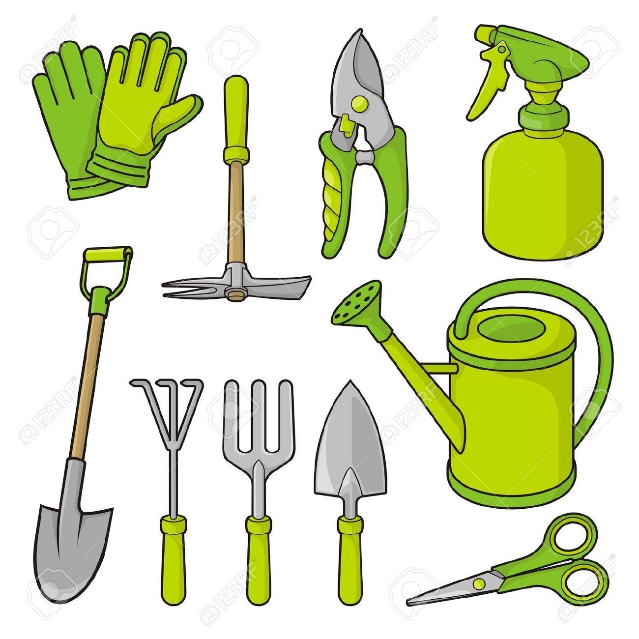 garden tools printables