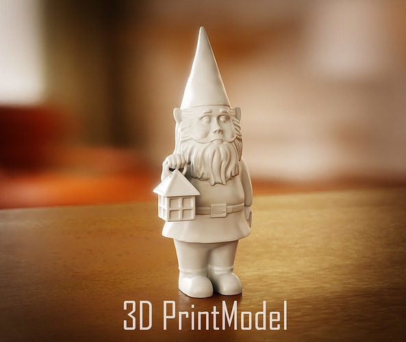 Garden Gnome 3D Print 3D Model 3D Printable CGTrader
