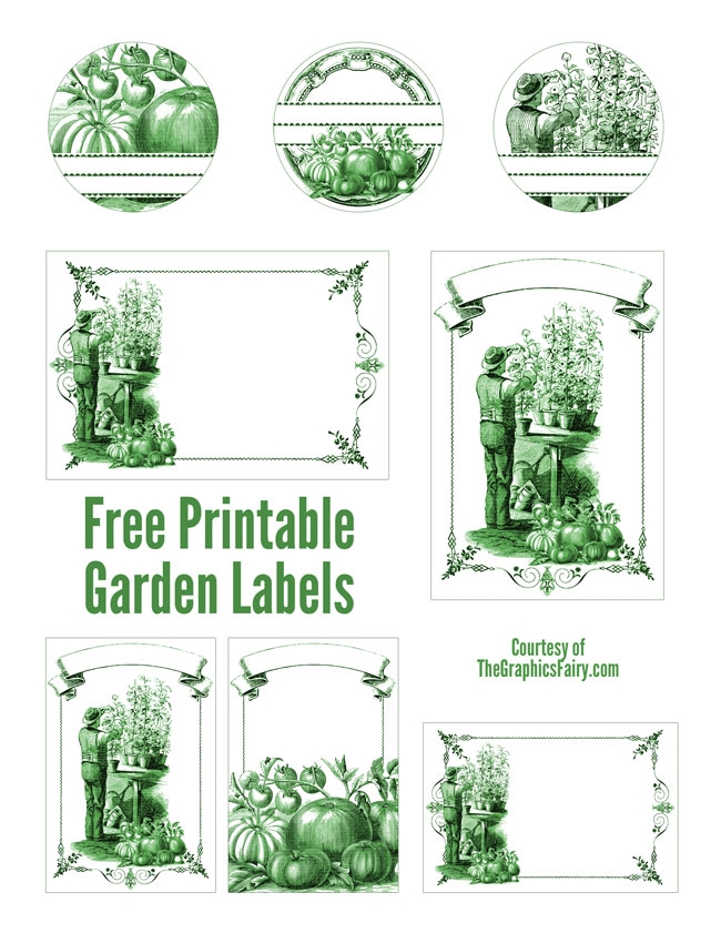 Garden Labels Printable