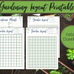Garden Layout Printable Garden Planner Garden Layout Grid Etsy