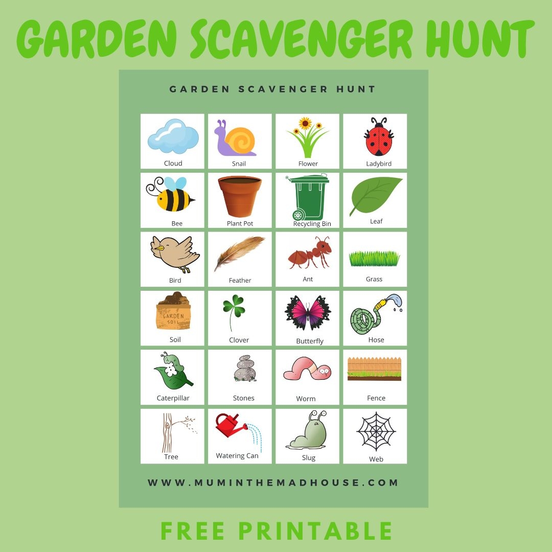 Garden Scavenger Hunt Printable Mum In The Madhouse