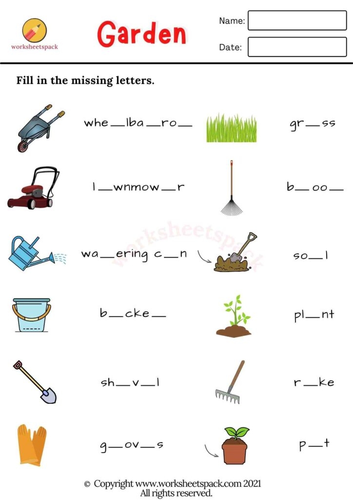 worksheet garden