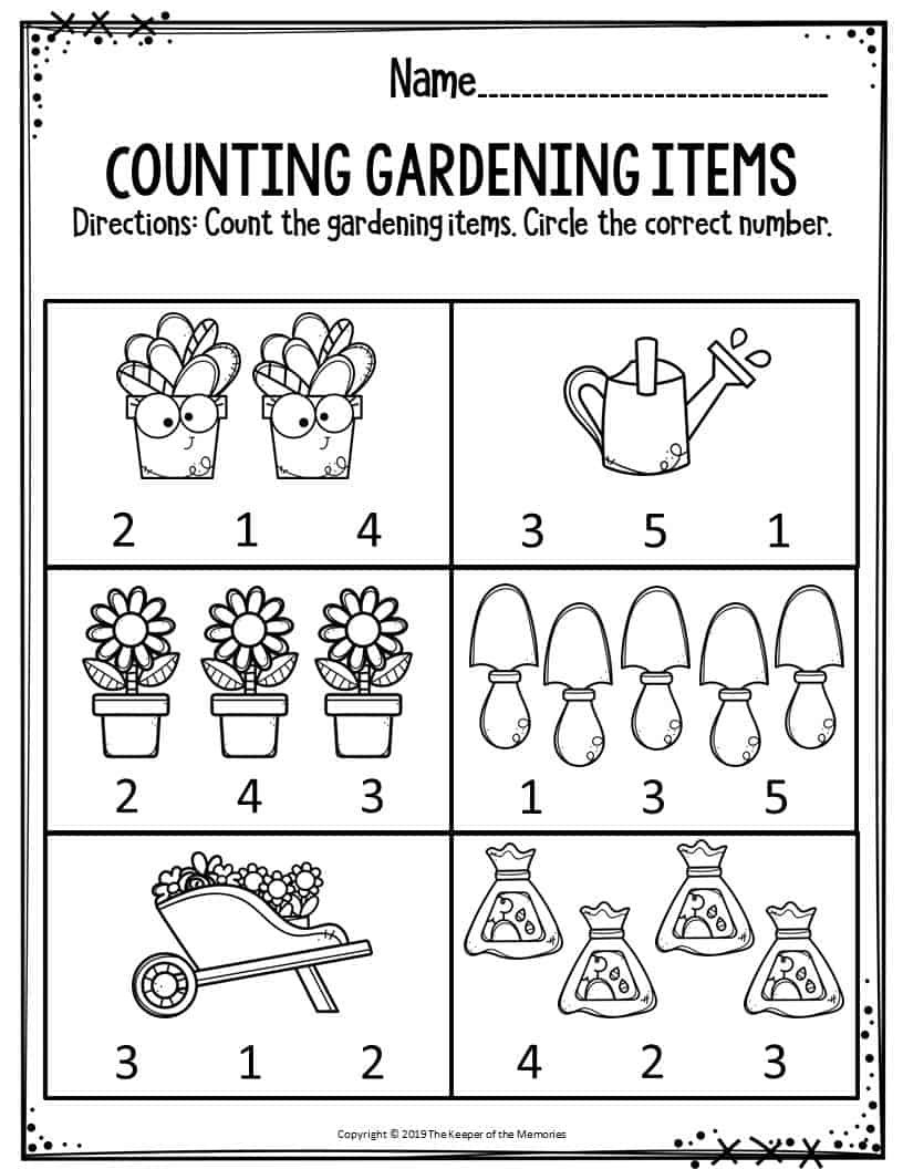 Gardening Activity Sheets