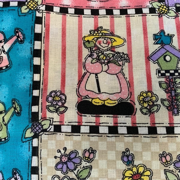 Gardening Fabric Etsy