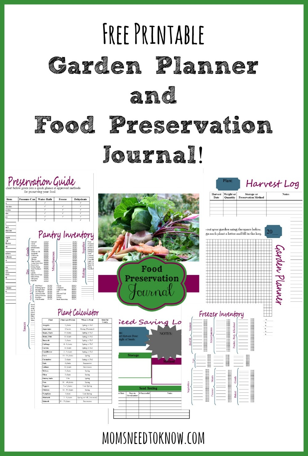 printable gardening journal