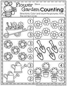 Gardening Worksheets For Preschoolers Fasci Garden