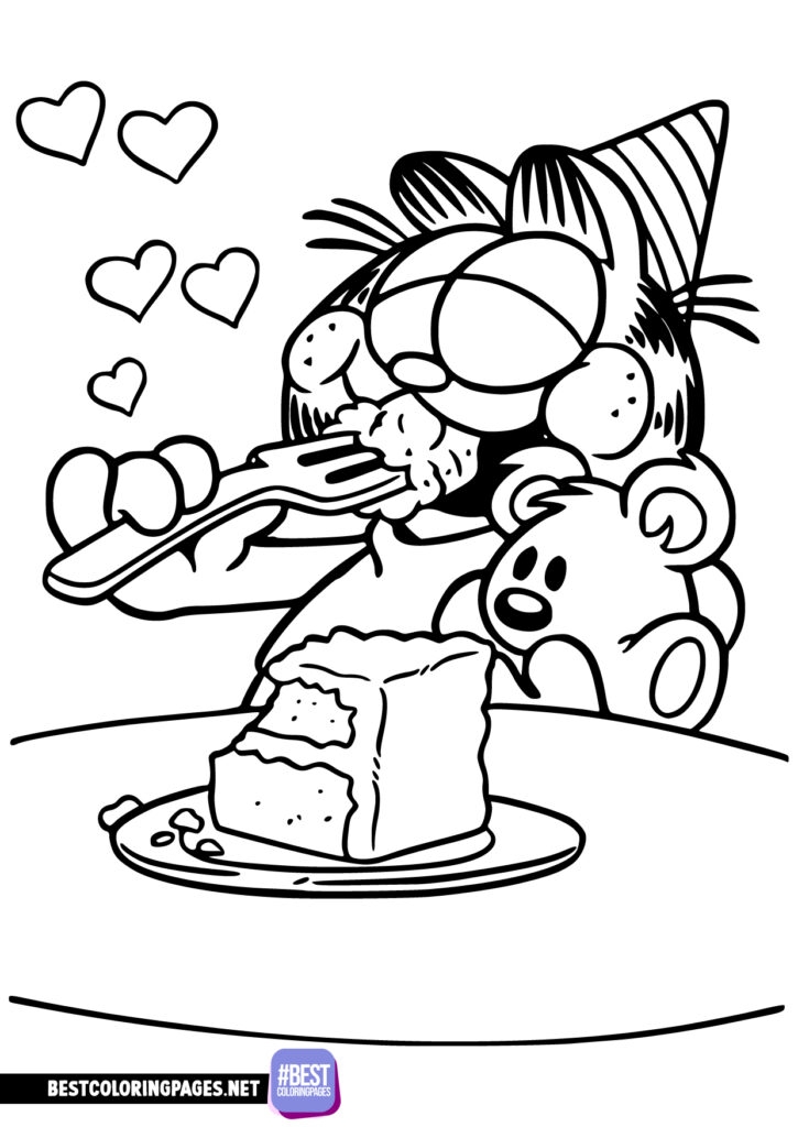 Garfield Coloring Pages