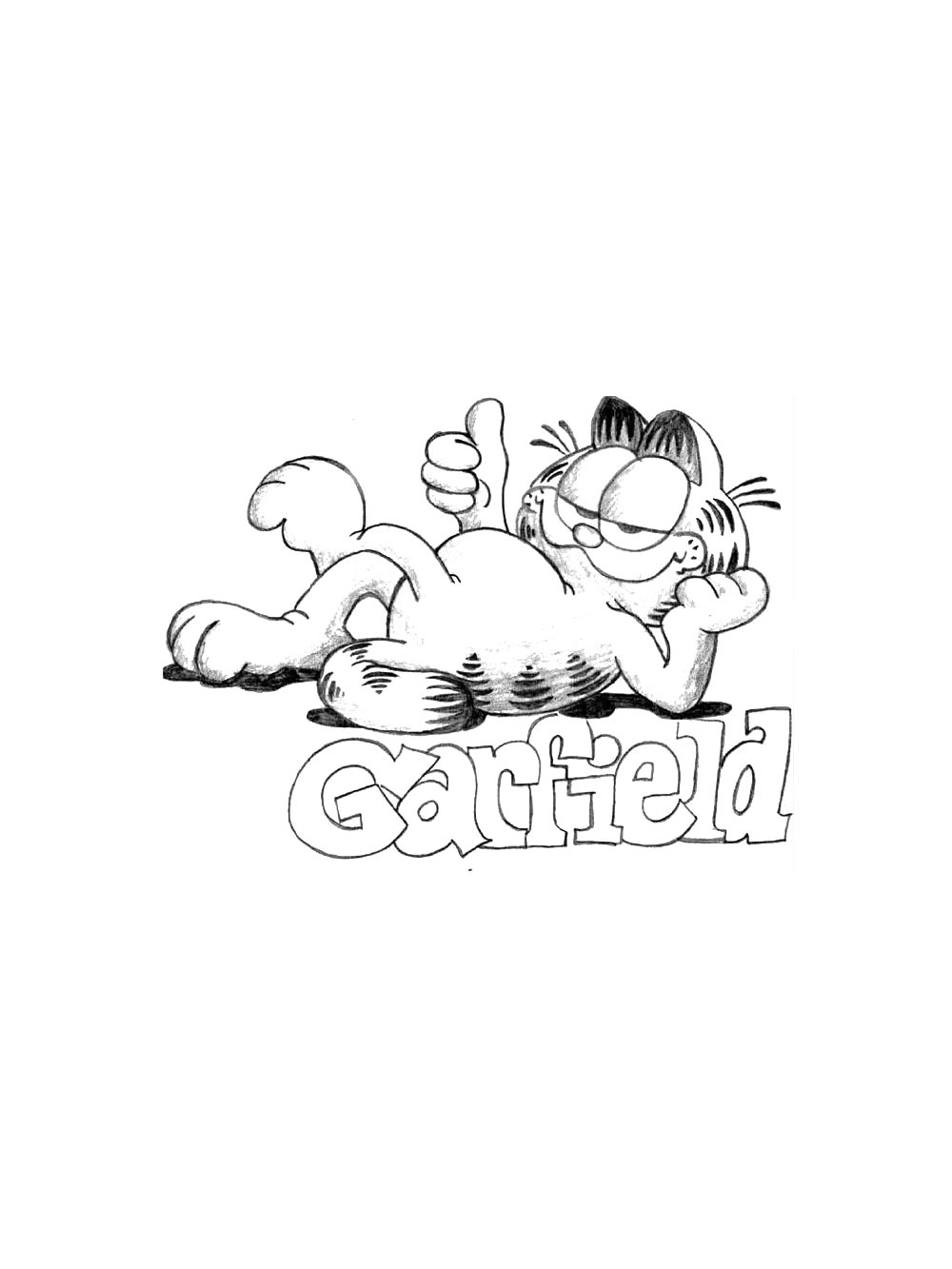 Garfield Coloring Pages