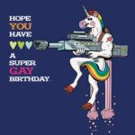 Gay Unicorn Birthday Card Gay Greeting Cards By Kweer Cards
