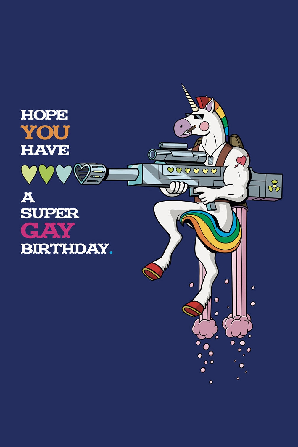 Gay Unicorn Birthday Card Gay Greeting Cards By Kweer Cards