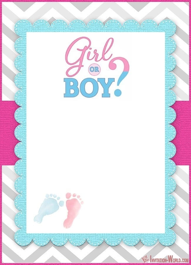 Gender Reveal Invitation Templates Invitation World