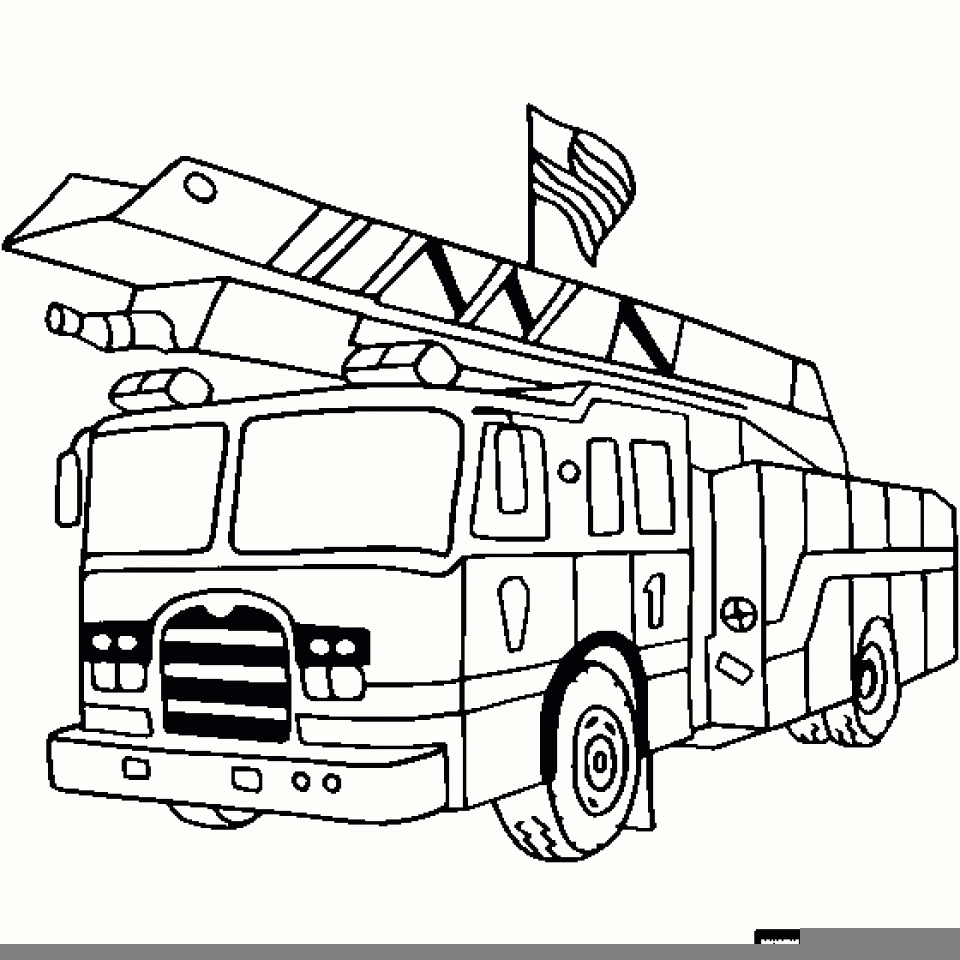 Get This Fire Truck Coloring Page Online Printable 57992