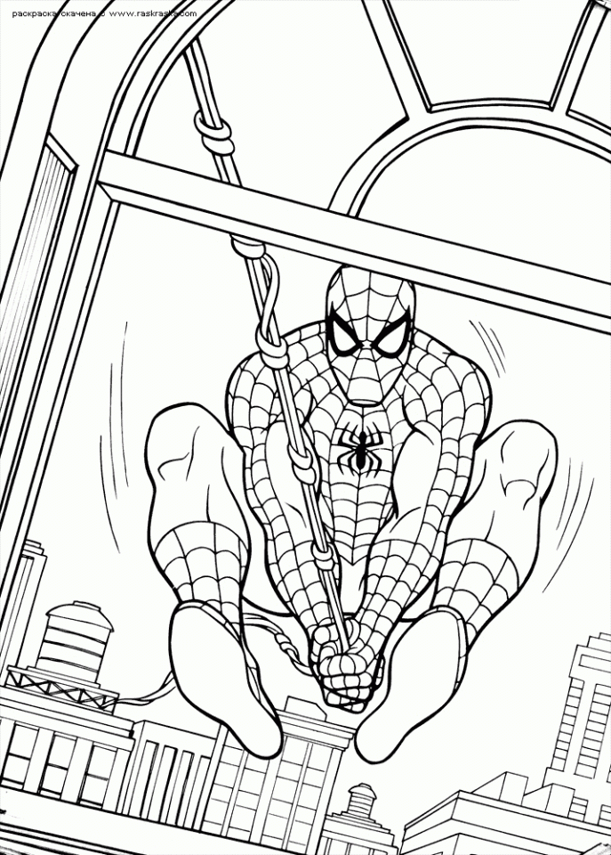 spiderman printable coloring pages free