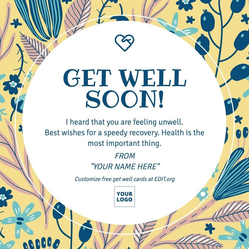 Get Well Soon Card Template Free Printable Papercraft 58 OFF