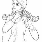 Getting Ready Coloring Pages For Girls