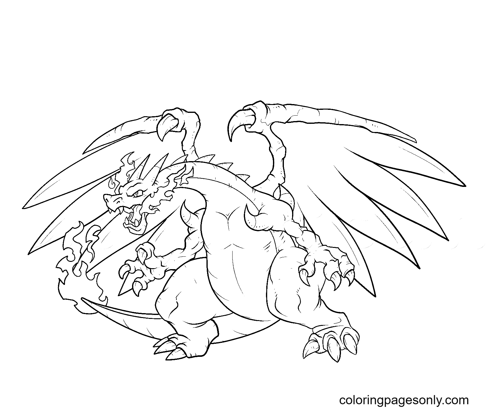 Charizard Coloring Page