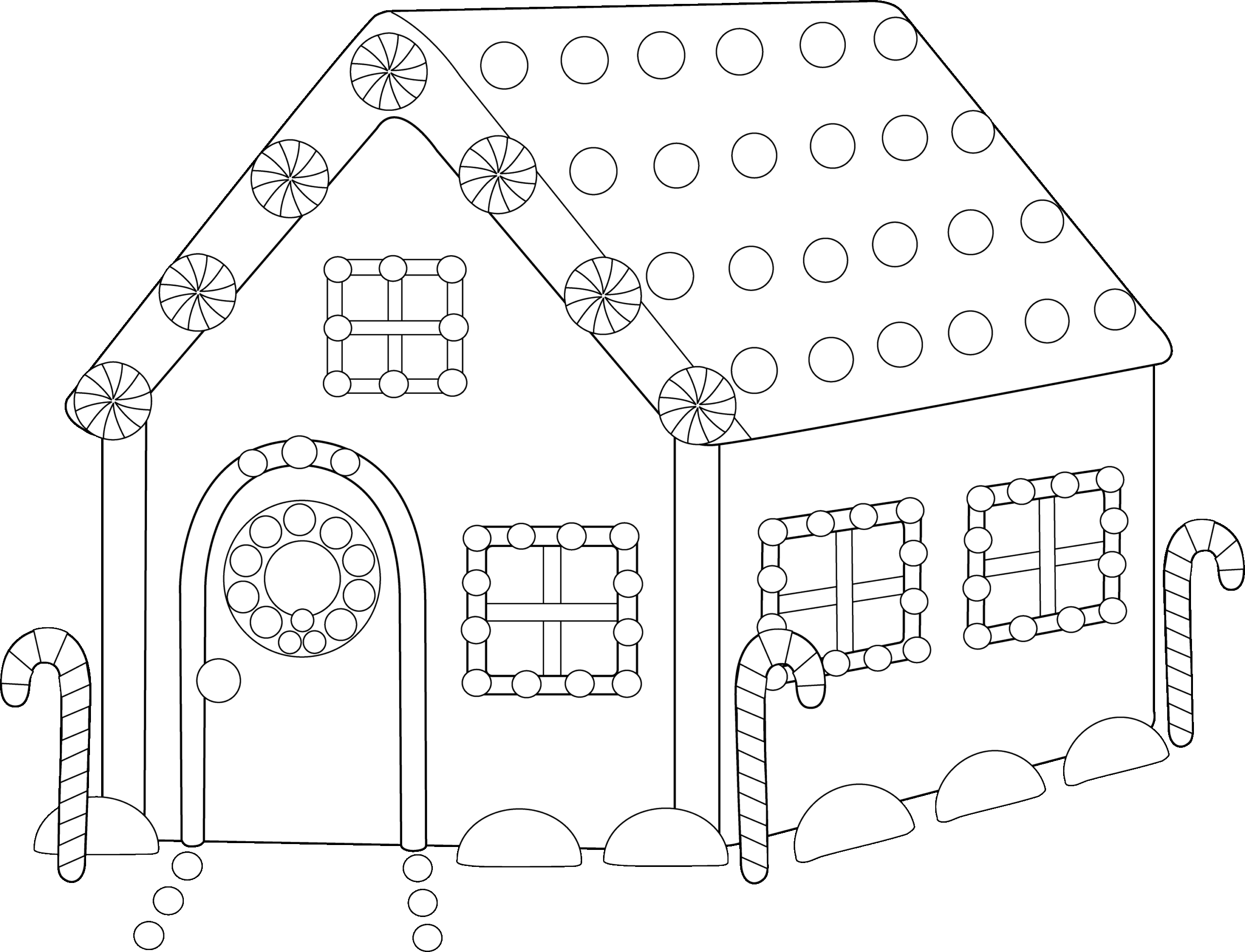 Gingerbread Coloring Page