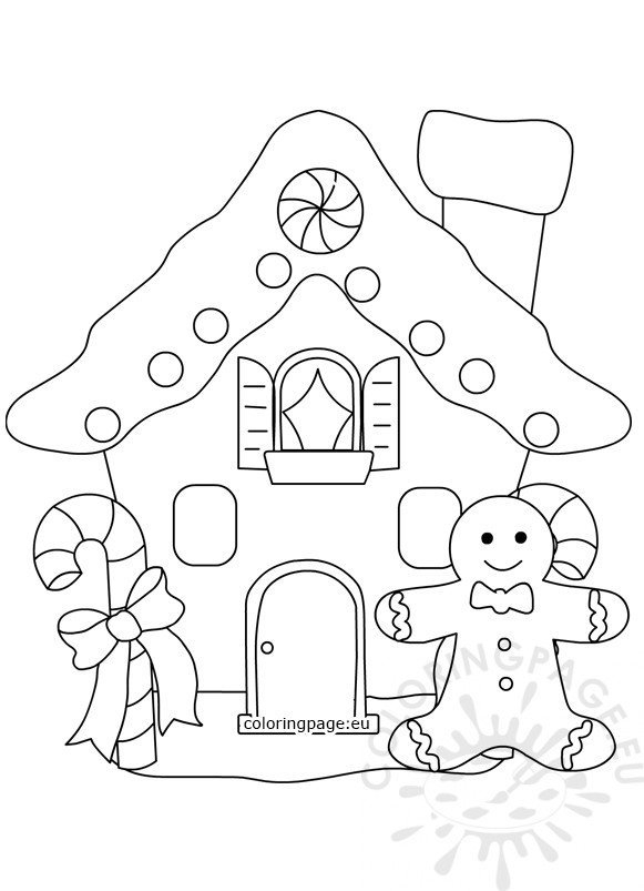 Gingerbread Man Coloring Page Coloring Pages