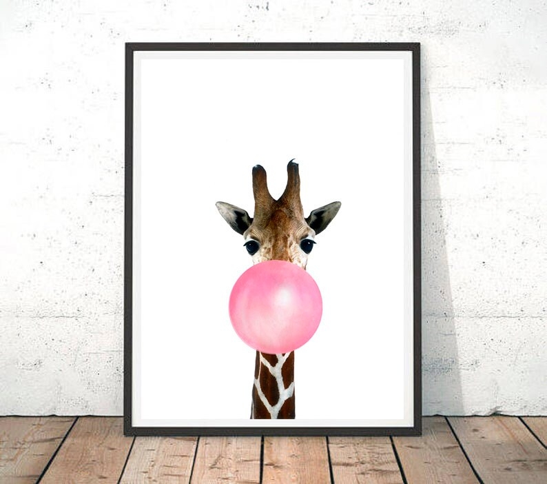 Giraffe Print Giraffe Wall Art Nursery Print Giraffe Printable Petagadget