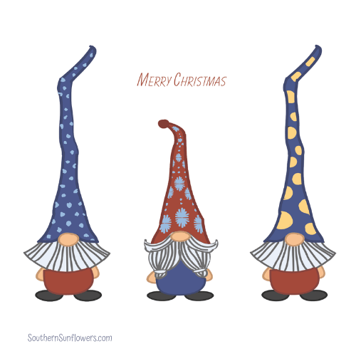 Gnome Christmas Cards Free Printable
