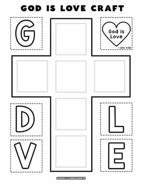 printable cross craft