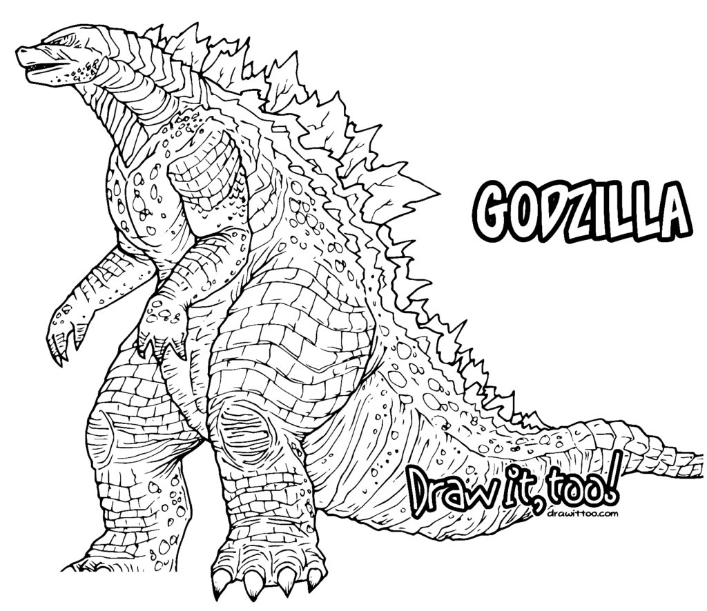 Godzilla And Coloring Pages