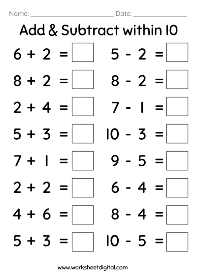 Grade 1 Math Worksheets Worksheet Digital Worksheets Library