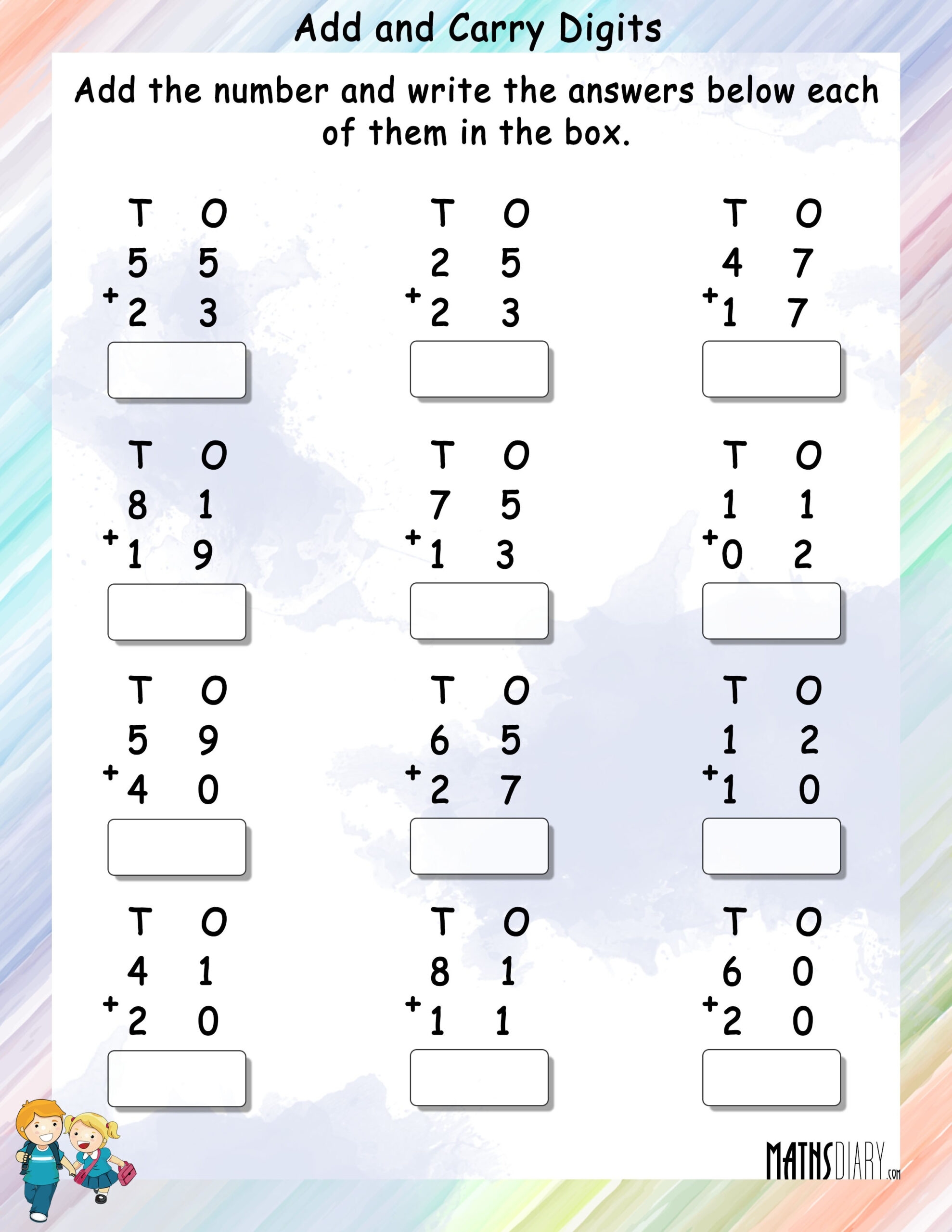 Grade 2 Math Practice Worksheets Common Core Worksheets