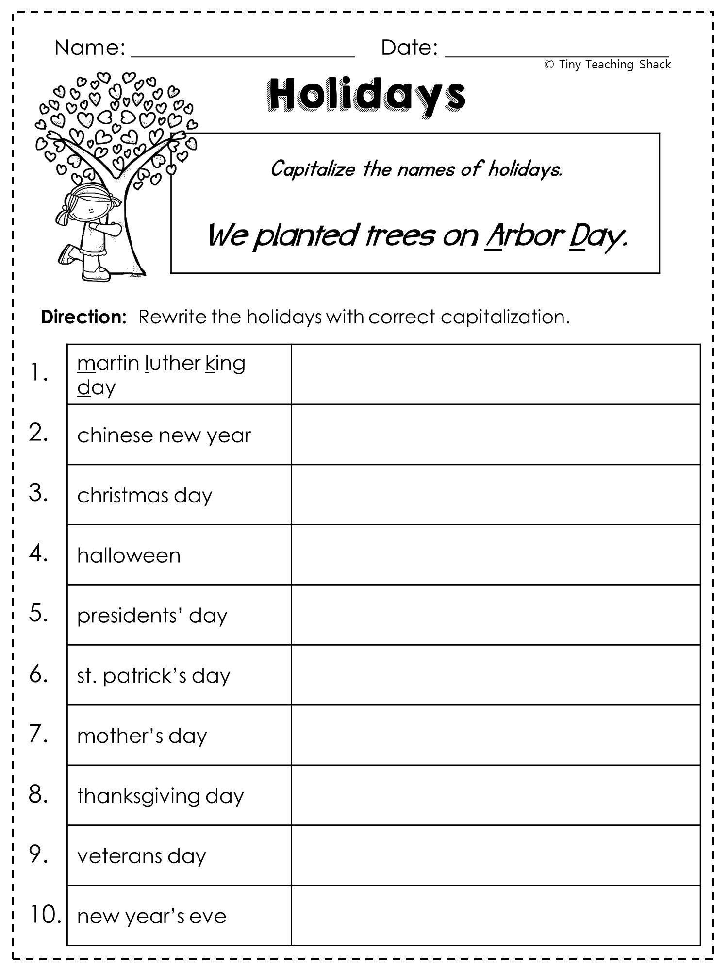 printable english worksheet for grade 2