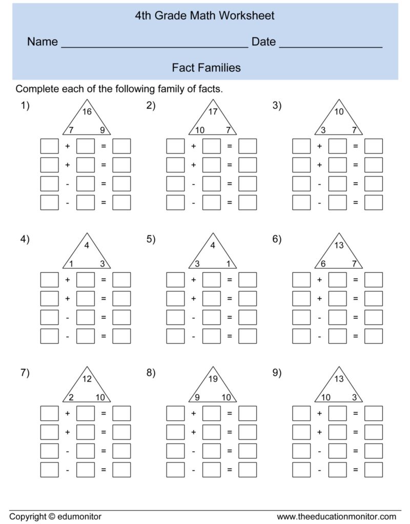 Grade 4 Math Worksheets Canada Free Printable Printable Worksheets