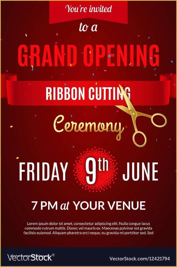 invitation template grand opening