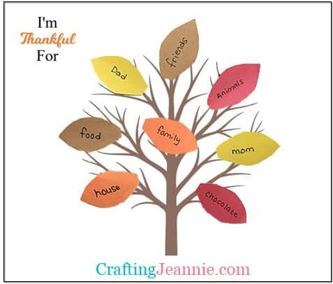 Gratitude Tree Printable