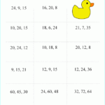 Greatest Common Factor Worksheet Page Worksheets Library