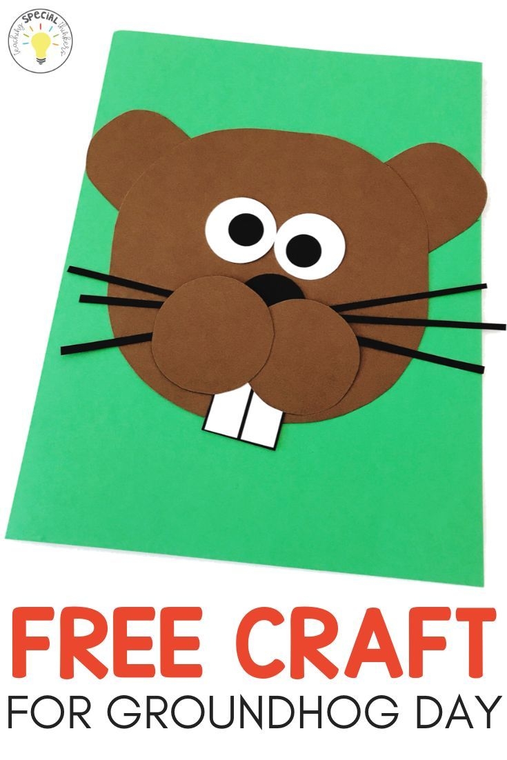 Groundhog Day Craft Printable Abby Iliffe