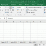 Group And Ungroup Worksheets In Excel Excel Unlocked