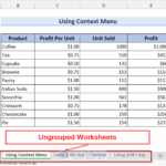Group And Ungroup Worksheets In Excel Excel Unlocked Worksheets Library